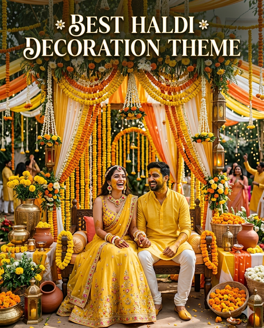 Best Haldi Decoration Theme